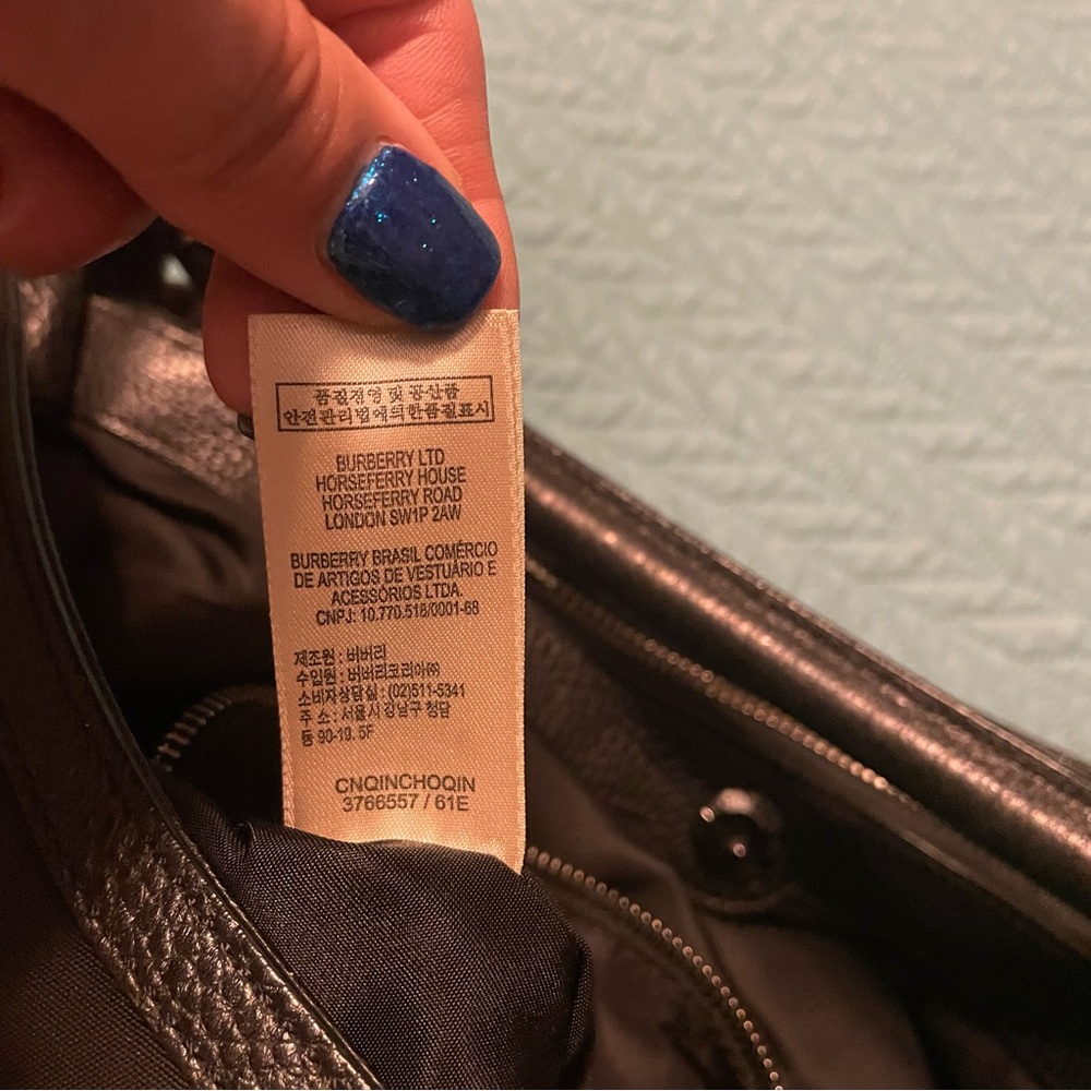 Burberry Black Leather Tote Bag - Picture 8 of 14